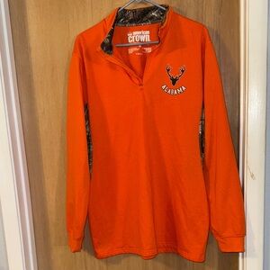 American Crown Orange Alabama 1/4 Zip Pullover